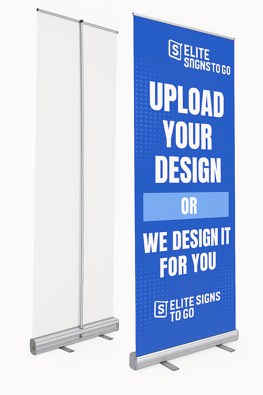 Silver Single Side Retractable Banner Stand