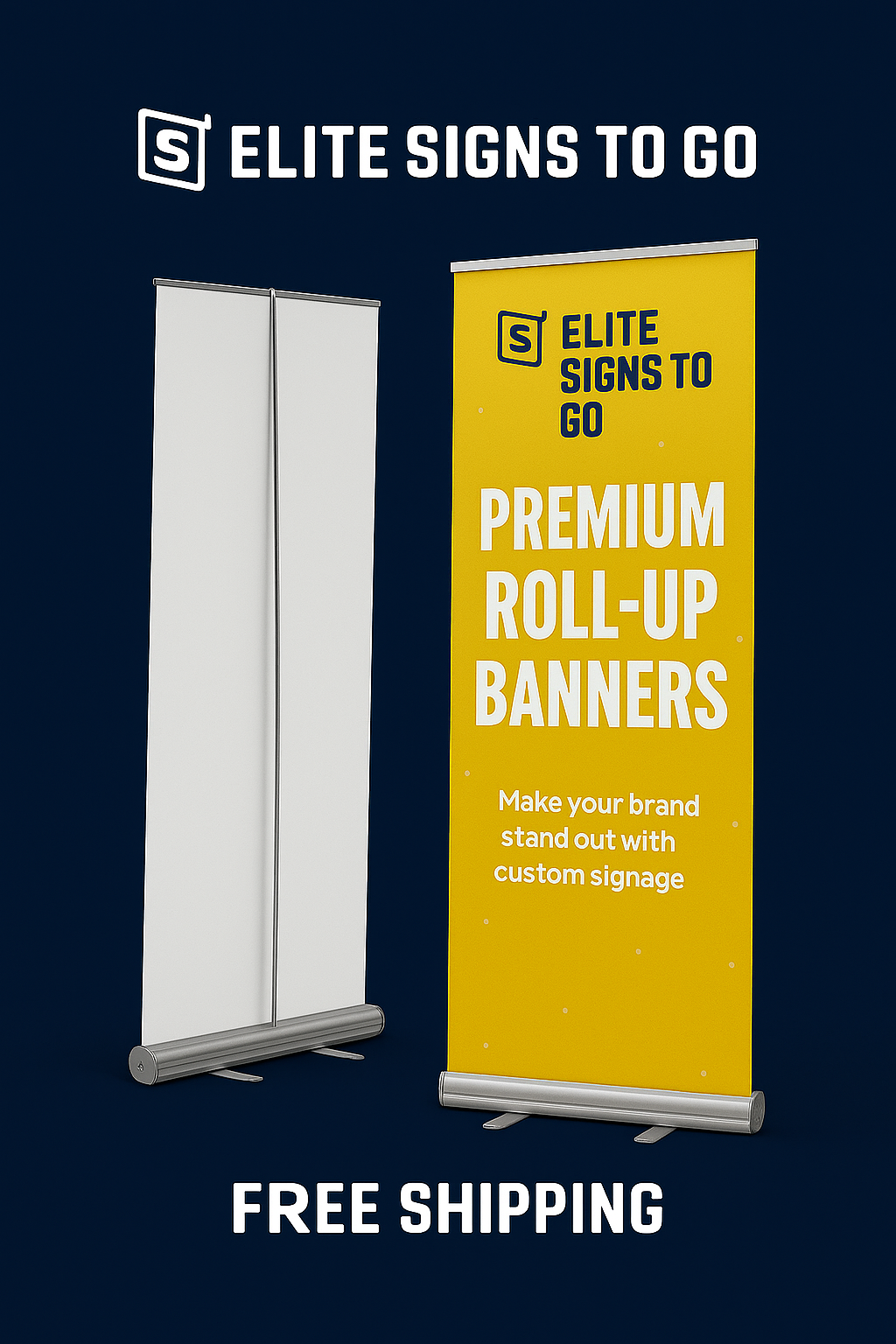 Eco Retractable Single-Sided Banner Stand