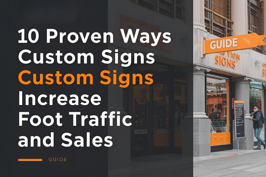 10 Proven Ways Custom Signs Increase Foot Traffic and Sales